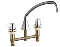 Chicago Faucets 201-A1000ABCP Concealed Hot and Cold Water Sink Faucet - Chrome